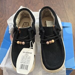 Durango Kids Black and Cream Moccasins